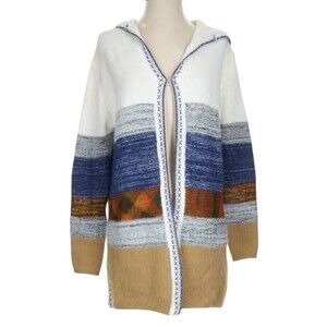 Stitch Fix Fate Womens Long Open Knit Cardigan XL Boho Southwestern Aztec Fall